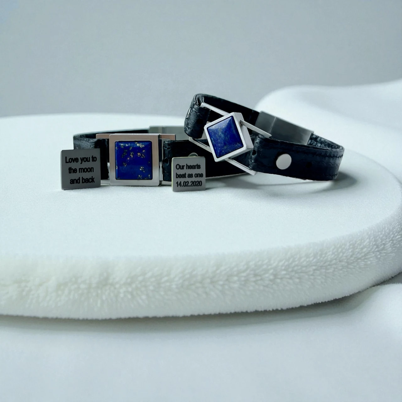 Paired bracelets — Lapis Lazuli (women’s + men’s)