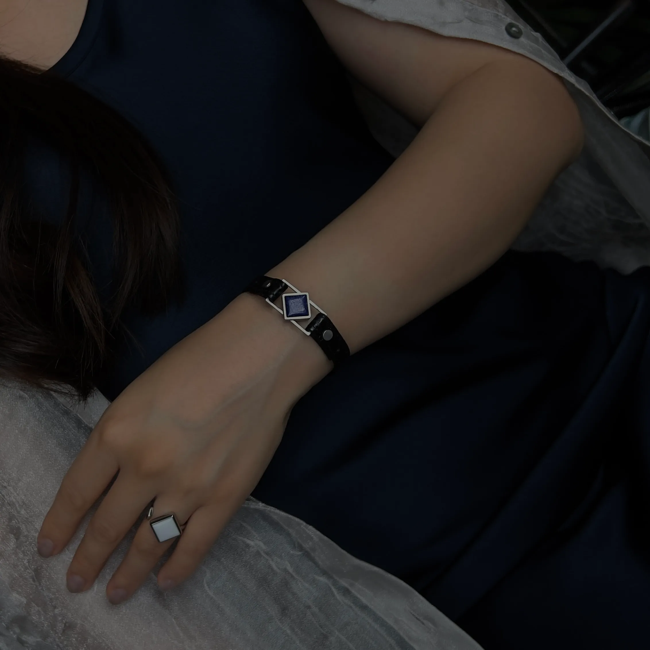 Women’s bracelet Path of Clarity with natural Lapis Lazuli – inspires wisdom and truth – Jewel Cocktail